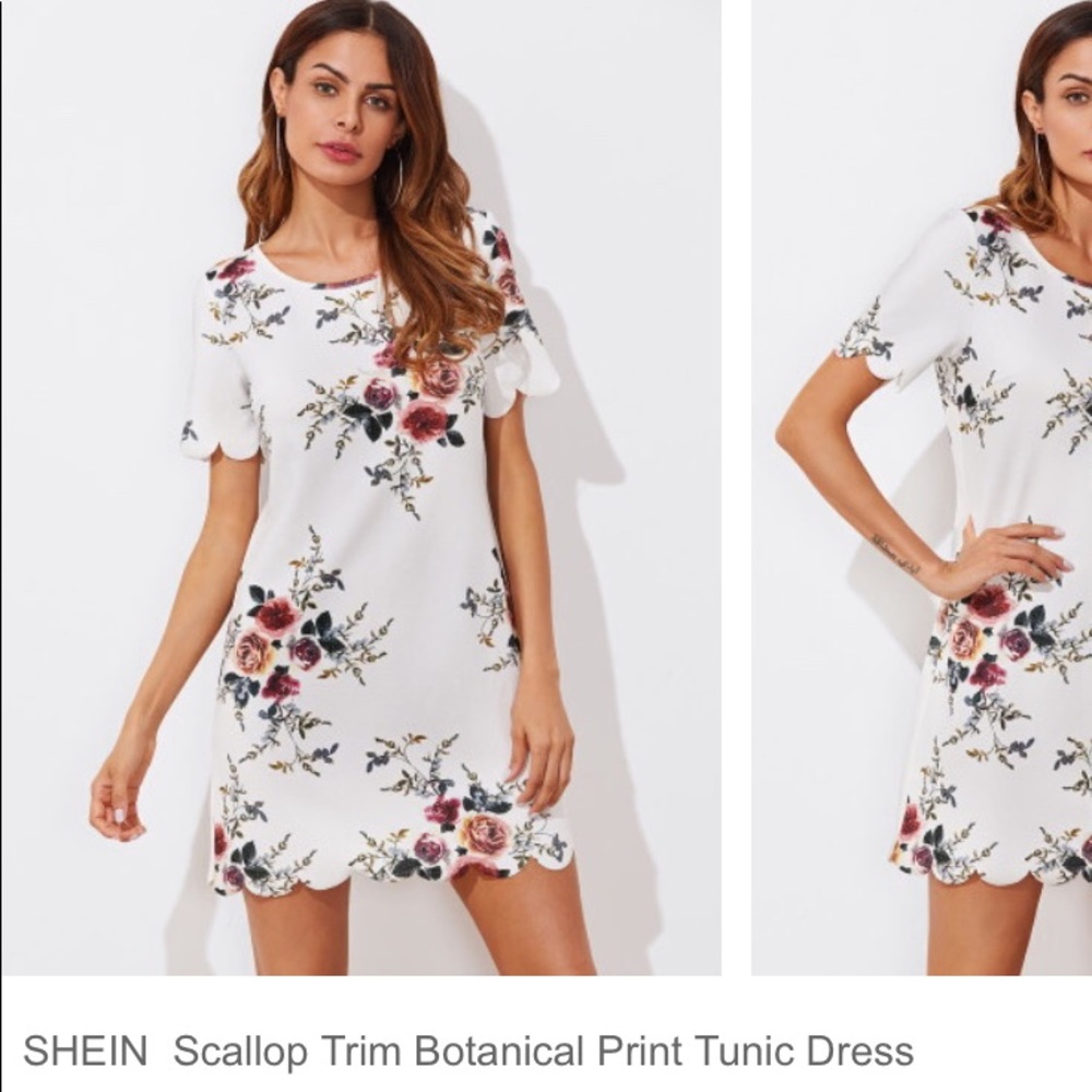 NWOT Women’s SHEIN Scalloped Short Sleeve Dress